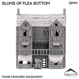 Tabletop Terrain Building Slums of Flea Bottom - Country & King - Fantasy Historical Building