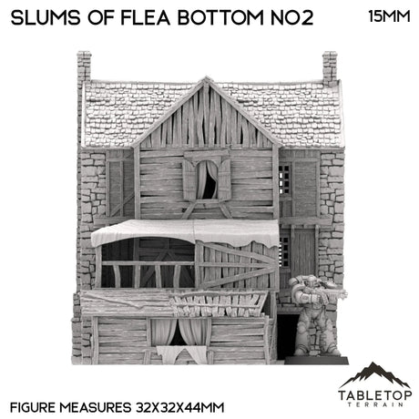 Tabletop Terrain Building Slums of Flea Bottom No.2 - Country & King - Fantasy Historical Building