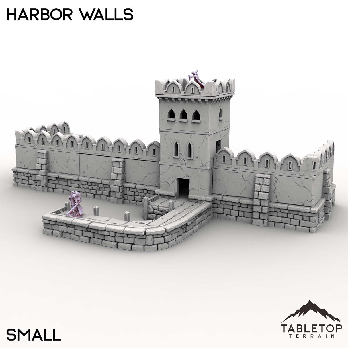 Tabletop Terrain Building Small / 32mm Harbor Walls