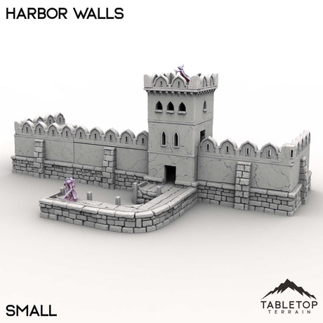 Tabletop Terrain Building Small / 32mm Harbor Walls