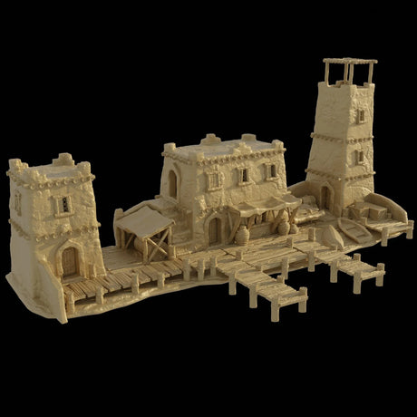 Tabletop Terrain Building Small Desert Dock