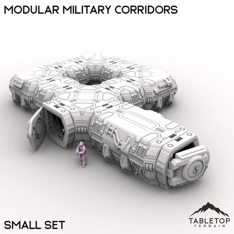 Tabletop Terrain Building Small Modular Military Corridors