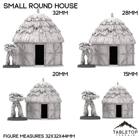 Tabletop Terrain Building Small Round House - Country & King - Fantasy Historical Building