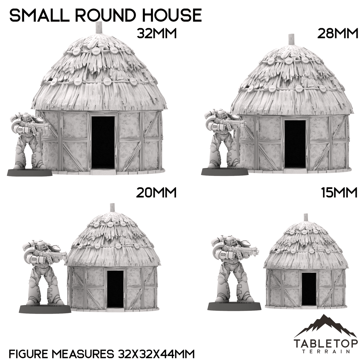 Tabletop Terrain Building Small Round House - Country & King - Fantasy Historical Building