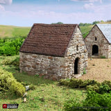 Tabletop Terrain Building Small Rustic Barns - Country & King - Fantasy Historical Building