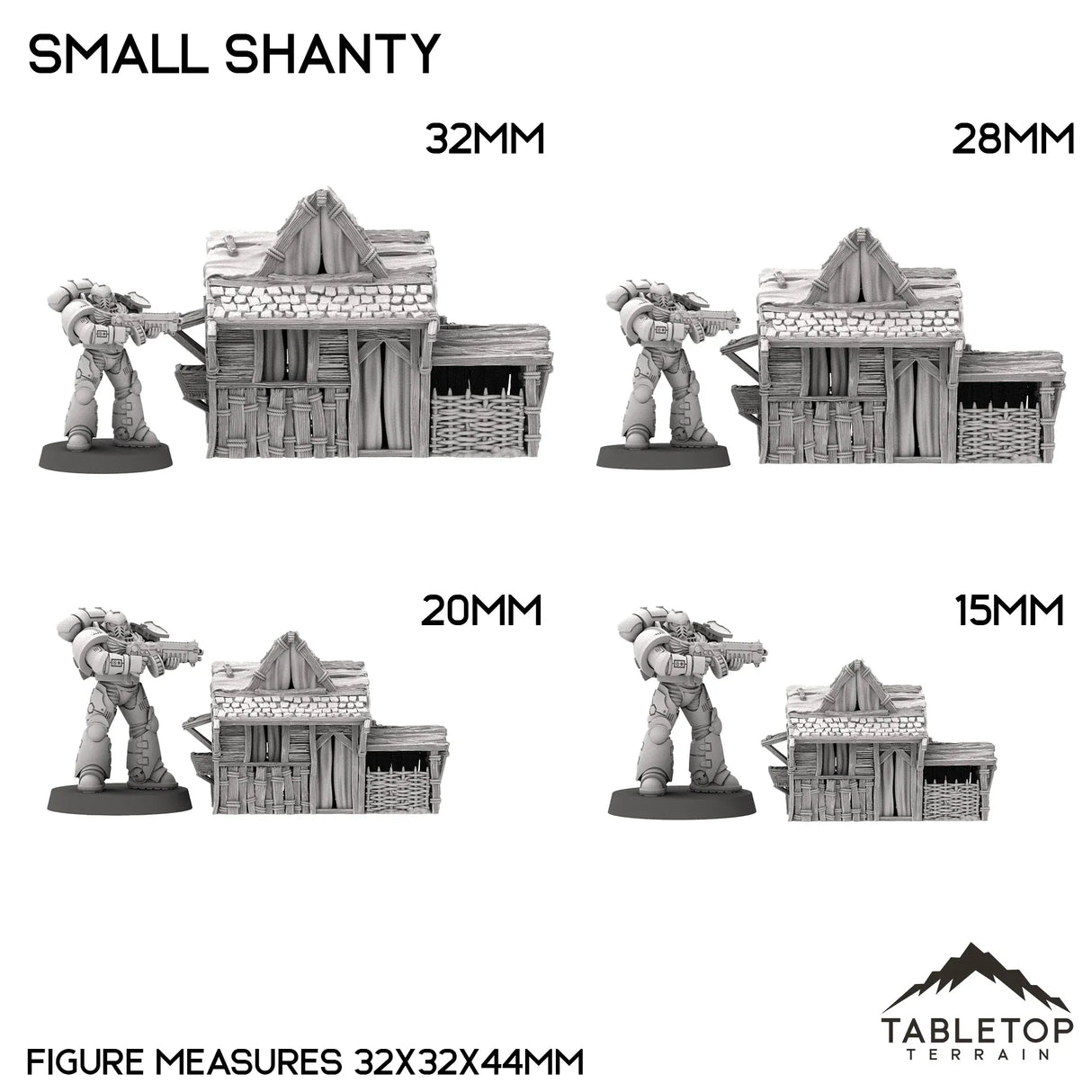 Tabletop Terrain Building Small Shanty - Country & King - Fantasy Historical Building