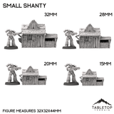 Tabletop Terrain Building Small Shanty - Country & King - Fantasy Historical Building