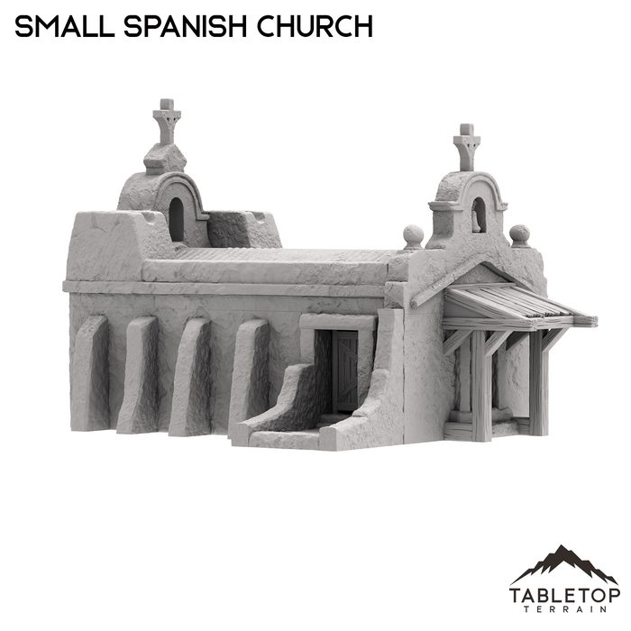 Tabletop Terrain Building Small Spanish Church - Old Wild Western Rush