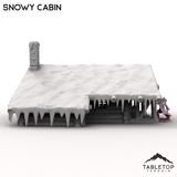 Tabletop Terrain Building Snowy Cabin