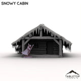 Tabletop Terrain Building Snowy Cabin