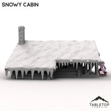 Tabletop Terrain Building Snowy Cabin