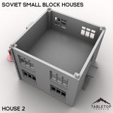 Tabletop Terrain Building Soviet Small Block Houses
