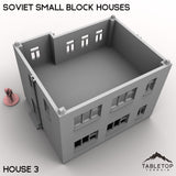 Tabletop Terrain Building Soviet Small Block Houses
