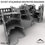 Tabletop Terrain Building Soviet Stalingrad Destroyed Buildings