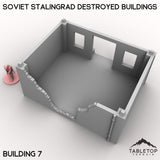 Tabletop Terrain Building Soviet Stalingrad Destroyed Buildings