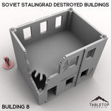 Tabletop Terrain Building Soviet Stalingrad Destroyed Buildings