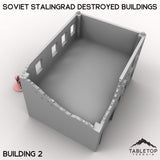 Tabletop Terrain Building Soviet Stalingrad Destroyed Buildings