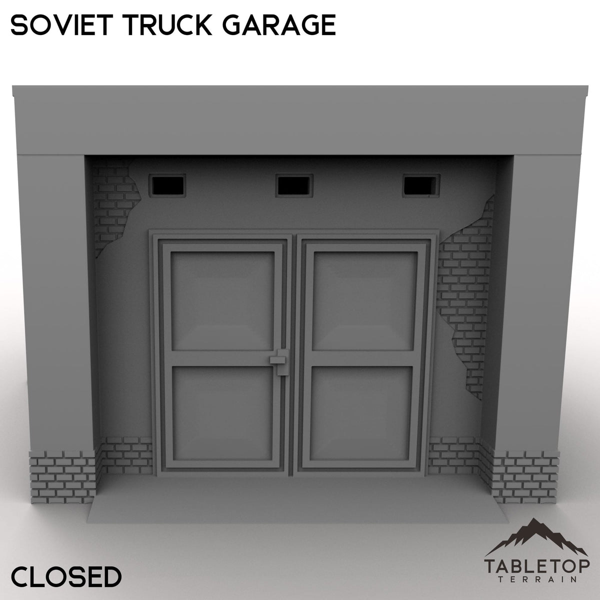 Tabletop Terrain Building Soviet Truck Garage