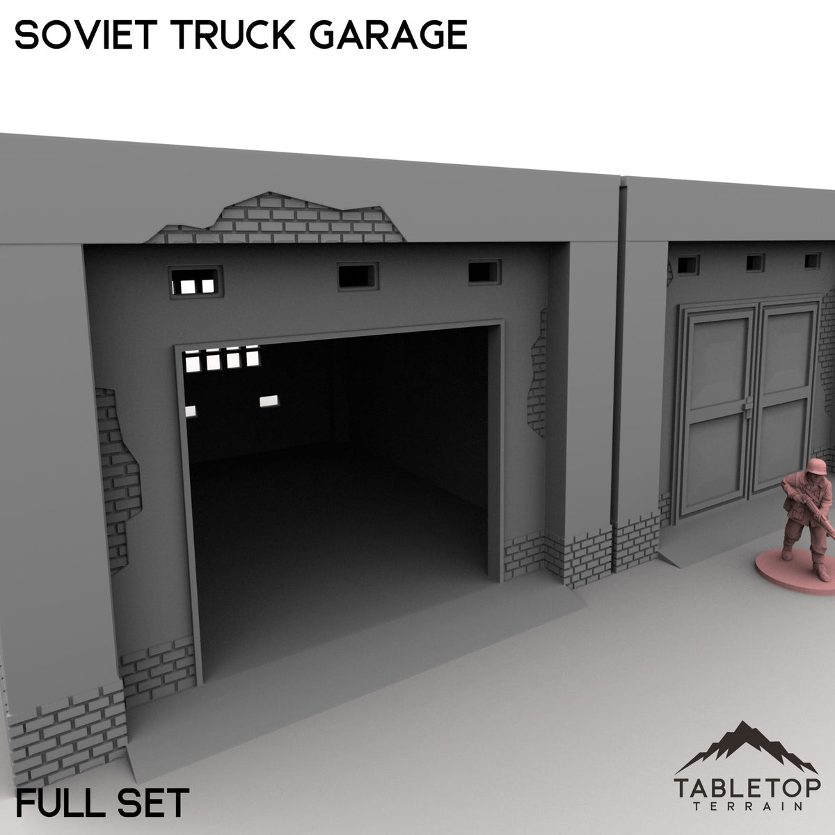 Tabletop Terrain Building Soviet Truck Garage