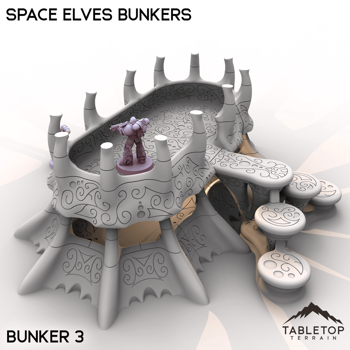 Tabletop Terrain Building Space Elves Bunkers