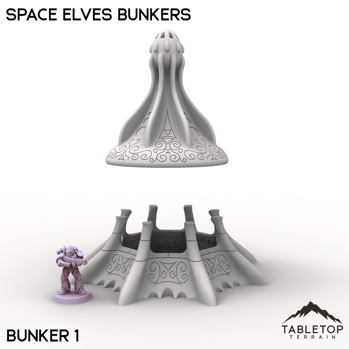 Tabletop Terrain Building Space Elves Bunkers