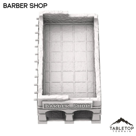 Tabletop Terrain Building Spanish Barber Shop - Old Wild Western Rush