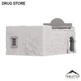 Tabletop Terrain Building Spanish Drug Store - Old Wild Western Rush