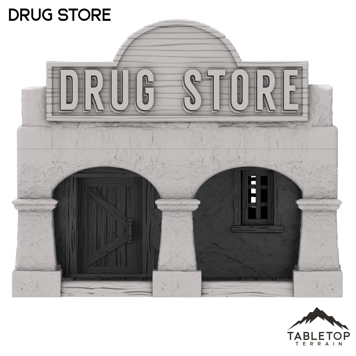 Tabletop Terrain Building Spanish Drug Store - Old Wild Western Rush