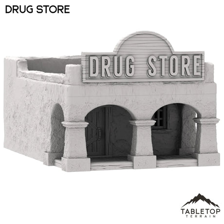 Tabletop Terrain Building Spanish Drug Store - Old Wild Western Rush