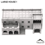 Tabletop Terrain Building Spanish Large House 1 - Old Wild Western Rush