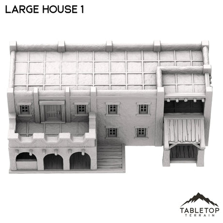 Tabletop Terrain Building Spanish Large House 1 - Old Wild Western Rush