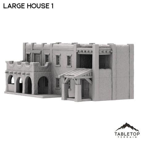 Tabletop Terrain Building Spanish Large House 1 - Old Wild Western Rush