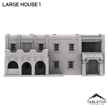 Tabletop Terrain Building Spanish Large House 1 - Old Wild Western Rush