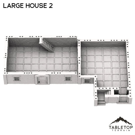 Tabletop Terrain Building Spanish Large House 2 - Old Wild Western Rush