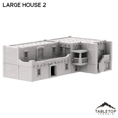 Tabletop Terrain Building Spanish Large House 2 - Old Wild Western Rush