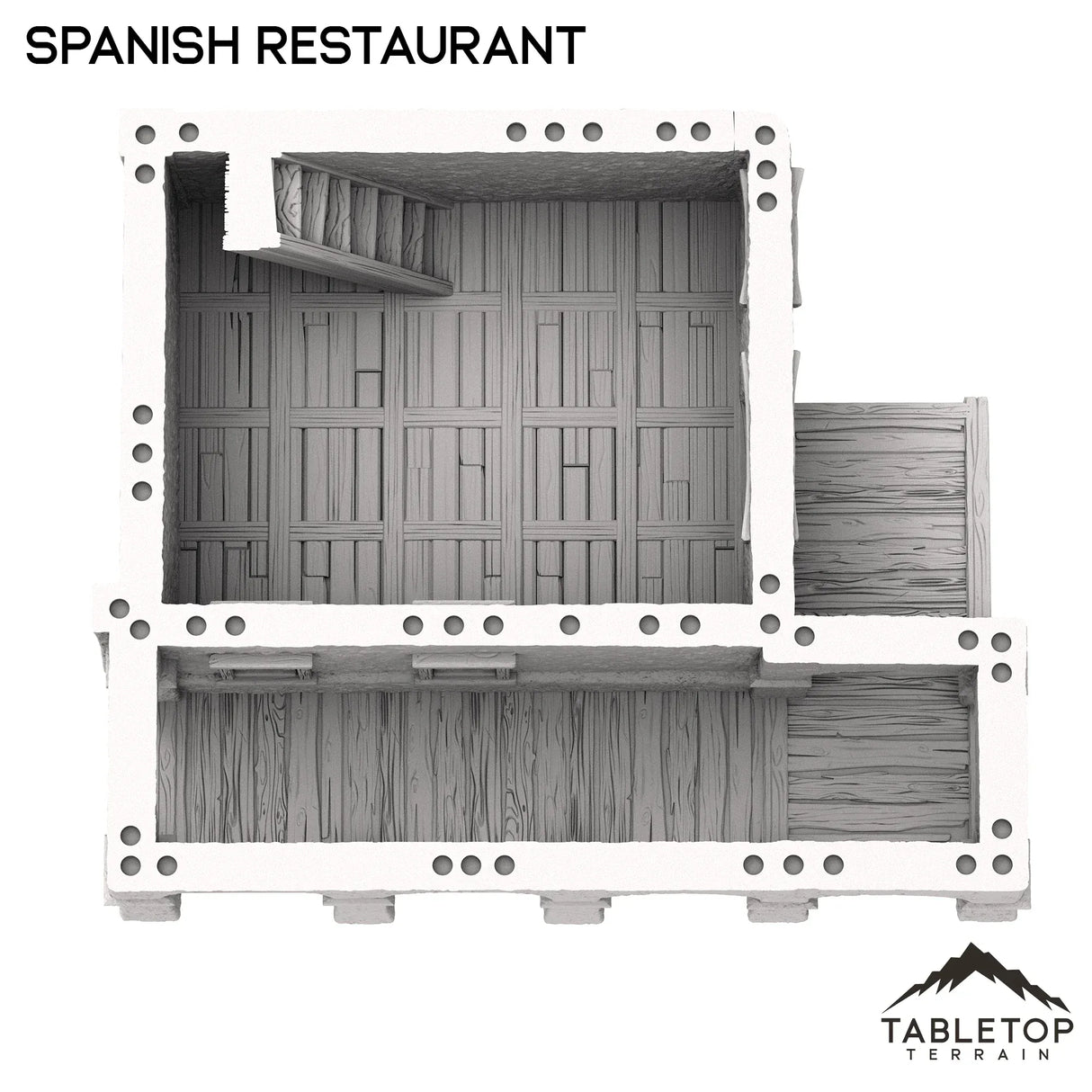 Tabletop Terrain Building Spanish Restaurant - Old Wild Western Rush