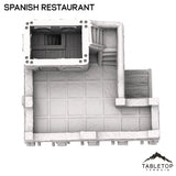 Tabletop Terrain Building Spanish Restaurant - Old Wild Western Rush