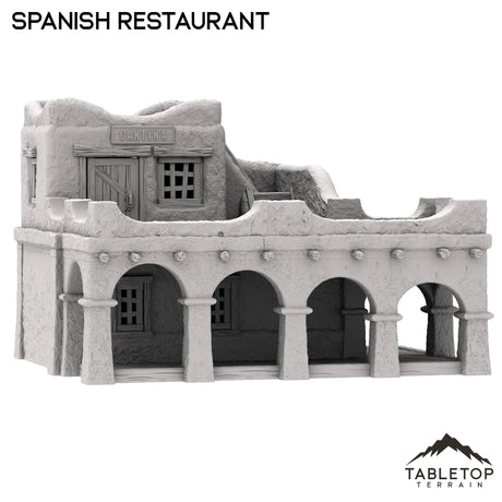 Tabletop Terrain Building Spanish Restaurant - Old Wild Western Rush