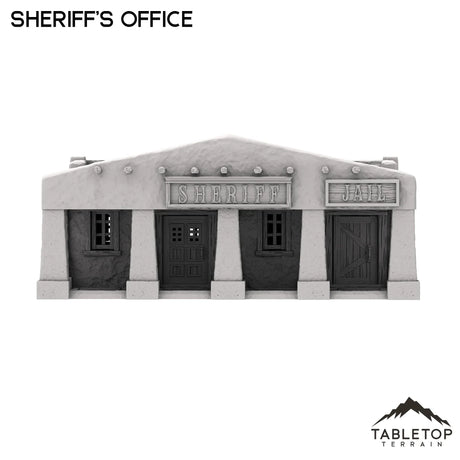 Tabletop Terrain Building Spanish Sheriff's Office + Jail - Old Wild Western Rush
