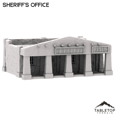Tabletop Terrain Building Spanish Sheriff's Office + Jail - Old Wild Western Rush