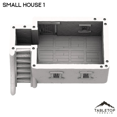 Tabletop Terrain Building Spanish Small House 1 - Old Wild Western Rush