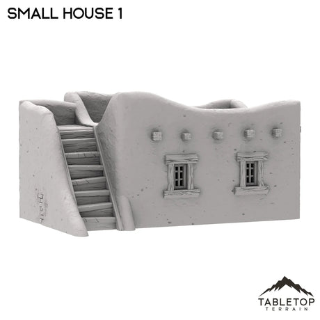 Tabletop Terrain Building Spanish Small House 1 - Old Wild Western Rush