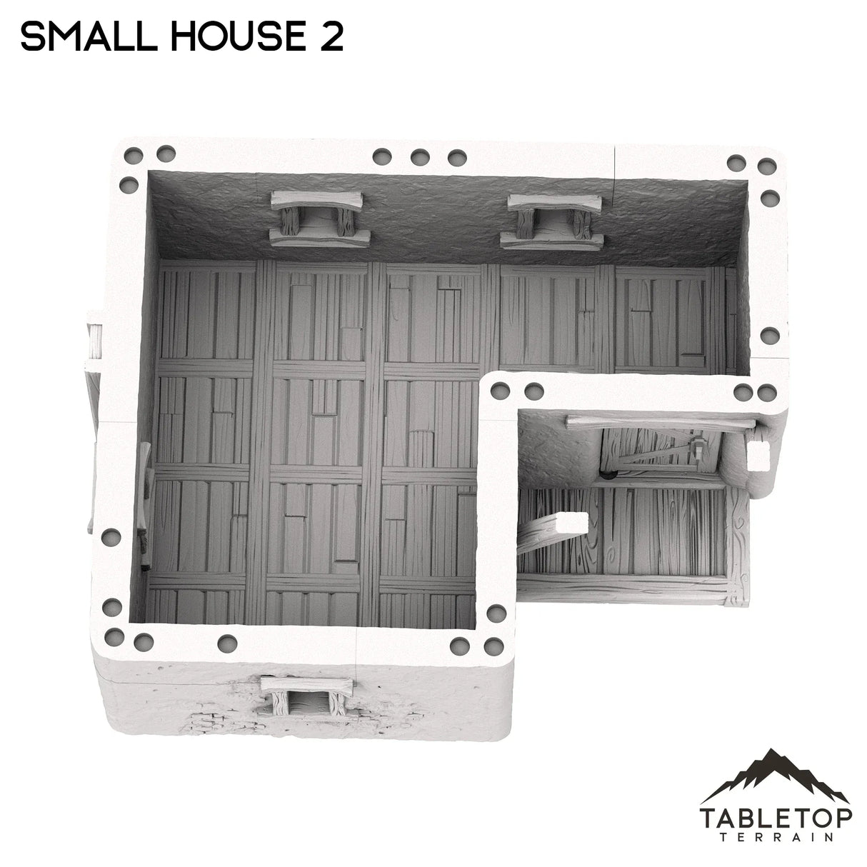 Tabletop Terrain Building Spanish Small House 2 - Old Wild Western Rush