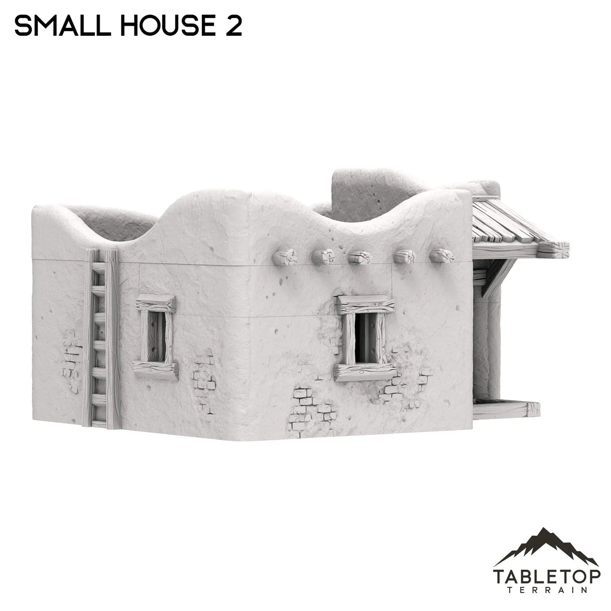 Tabletop Terrain Building Spanish Small House 2 - Old Wild Western Rush
