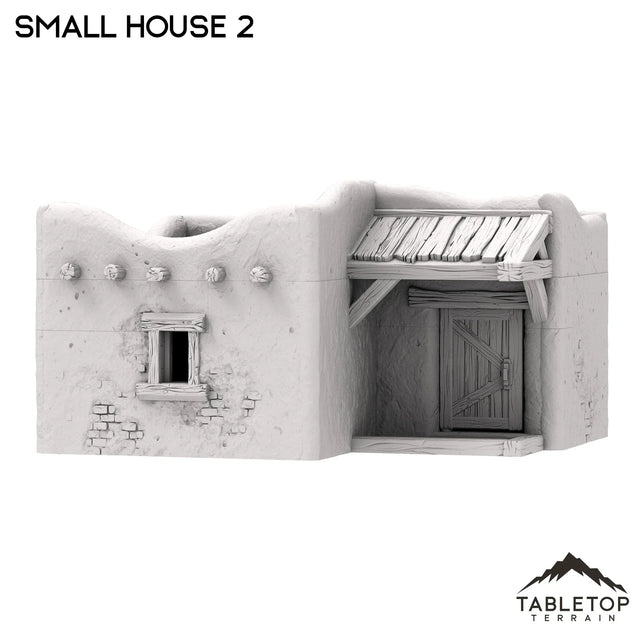 Tabletop Terrain Building Spanish Small House 2 - Old Wild Western Rush