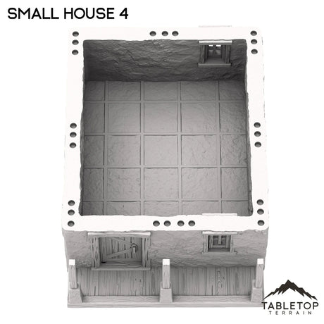 Tabletop Terrain Building Spanish Small House 4 - Old Wild Western Rush