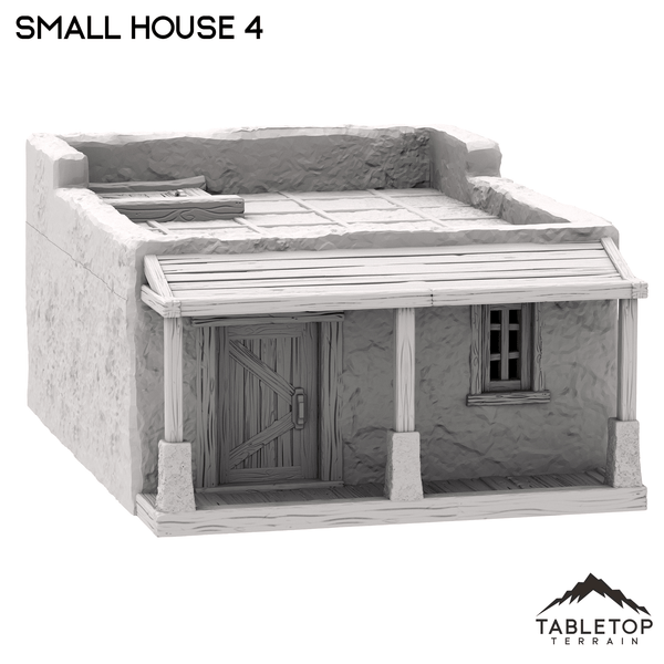 Tabletop Terrain Building Spanish Small House 4 - Old Wild Western Rush