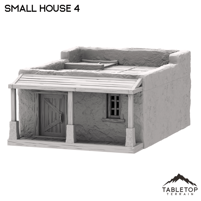Tabletop Terrain Building Spanish Small House 4 - Old Wild Western Rush