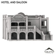 Tabletop Terrain Building Spanish Style Hotel and Saloon - Old Wild Western Rush