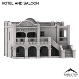 Tabletop Terrain Building Spanish Style Hotel and Saloon - Old Wild Western Rush